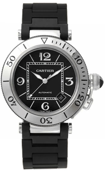 Cartier Pasha Fashionable Stainless Steel Mens Automatic Wristwatch-W31077U2 Cartier Pasha Fashionable Stainless Steel Mens Automatic Wristwatch-W31077U2