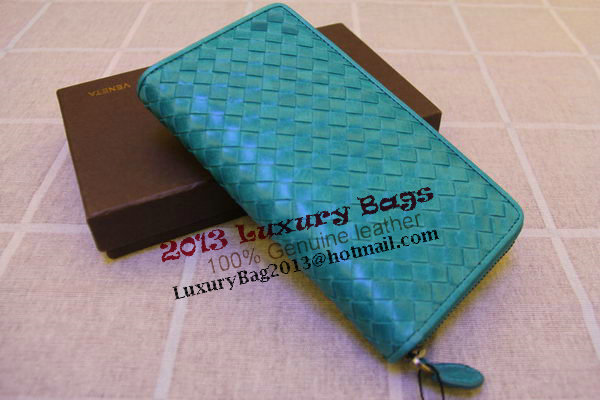 Bottega Veneta Intrecciato Nappa Zip Around Wallet 17004 Light Green Bottega Veneta Intrecciato Nappa Zip Around Wallet 17004 Light Green