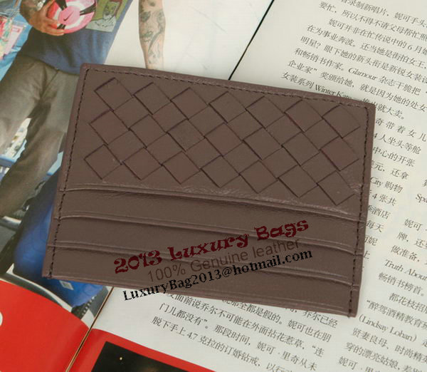 Bottega Veneta Intrecciato VN Card Case 5811 Purple Bottega Veneta Intrecciato VN Card Case 5811 Purple