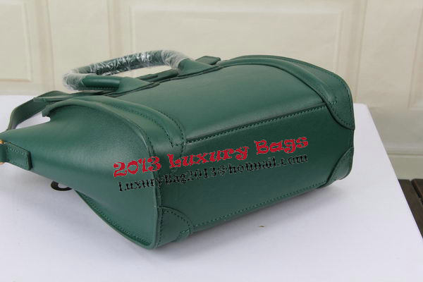 Celine Luggage Nano Bag Original Leather CTS3309 Green Celine Luggage Nano Bag Original Leather CTS3309 Green