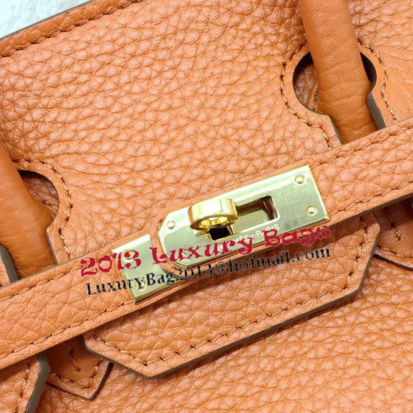 Hermes Birkin 25CM Tote Bag Original Leather H25T Orange