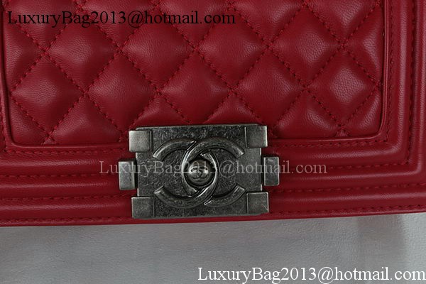 Boy Chanel mini Flap Bag Original Sheepskin A67085 Dark Red Boy Chanel mini Flap Bag Original Sheepskin A67085 Dark Red