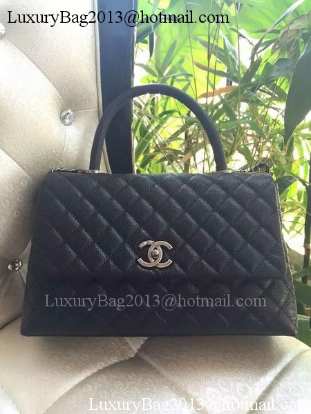 Chanel Classic Top Handle Bag Original Cannage Pattern A95168 Black Chanel Classic Top Handle Bag Original Cannage Pattern A95168 Black