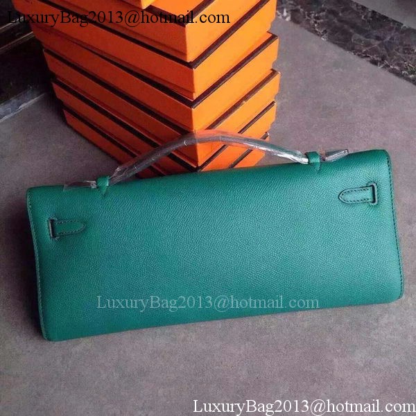 Hermes Kelly 31cm Clutch Epsom Leather KL31 Deep Green