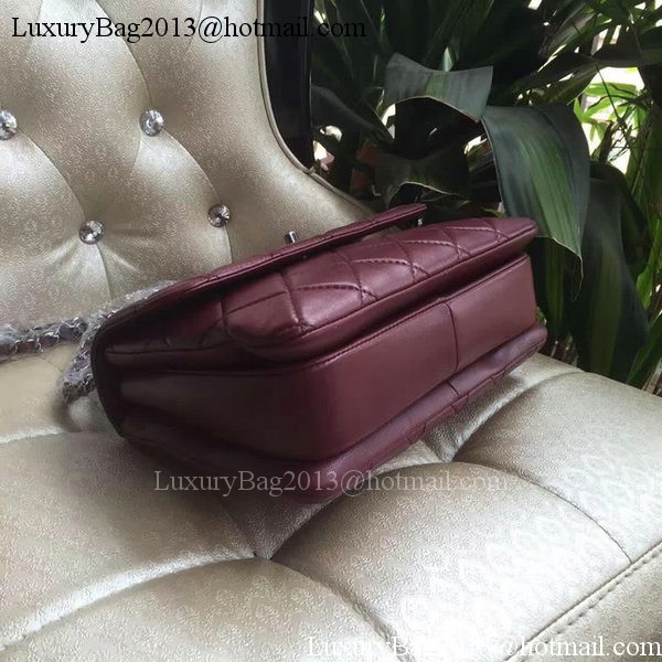 Chanel Classic Top Flap Bag Original Sheepskin Leather A92236 Burgundy Chanel Classic Top Flap Bag Original Sheepskin Leather A92236 Burgundy