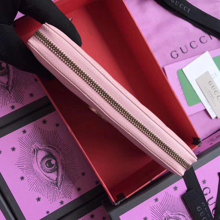 Gucci GG Marmont Zip Around Wallet 443123 Pink Gucci GG Marmont Zip Around Wallet 443123 Pink