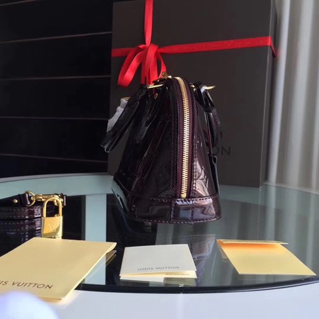 Louis Vuitton Monogram Vernis Alma BB M91606 Brown Louis Vuitton Monogram Vernis Alma BB M91606 Brown