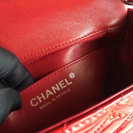 Chanel Classic Flap mini Bag Original Leather A1115 Red Chanel Classic Flap mini Bag Original Leather A1115 Red