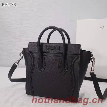 CELINE NANO LUGGAGE BAG IN LAMINATED LAMBSKIN 189244-7