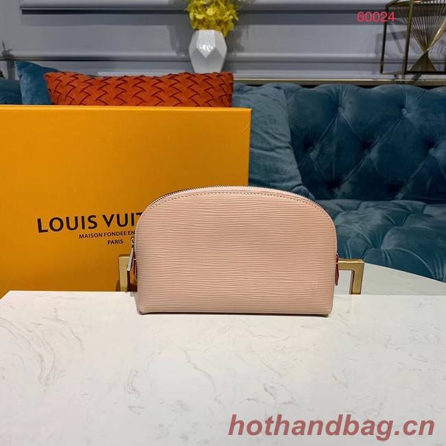 Louis vuitton original Epi Leather COSMETIC POUCH PM M52030 pink Rose Ballerine