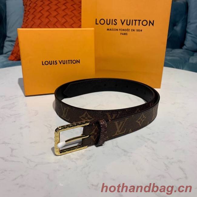 Louis Vuitton Leather Belt M0195 30MM