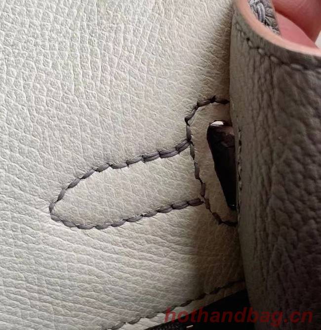 Hermes Original Epsom Leather KEL2578 cream&grey