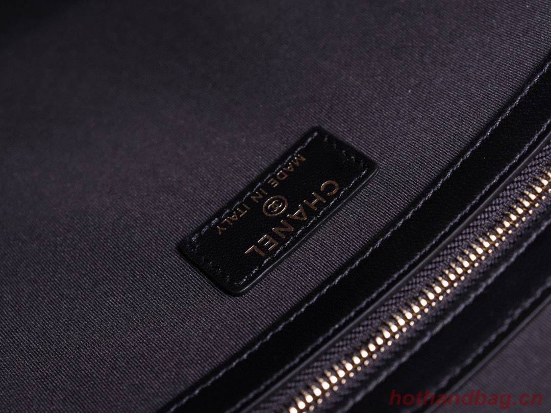 CHANEL 19 Sheepskin Original Leather Carry on bag AP0952 Black CHANEL 19 Sheepskin Original Leather Carry on bag AP0952 Black