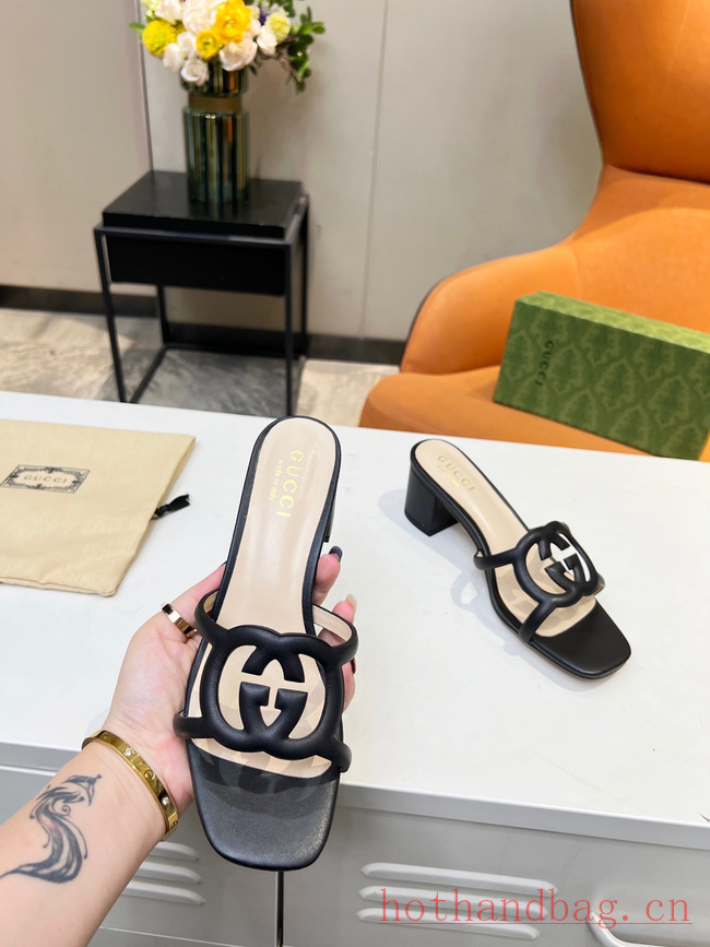 Gucci WOMENS INTERLOCKING G CUT-OUT SANDAL 93590-6 Gucci WOMENS INTERLOCKING G CUT-OUT SANDAL 93590-6