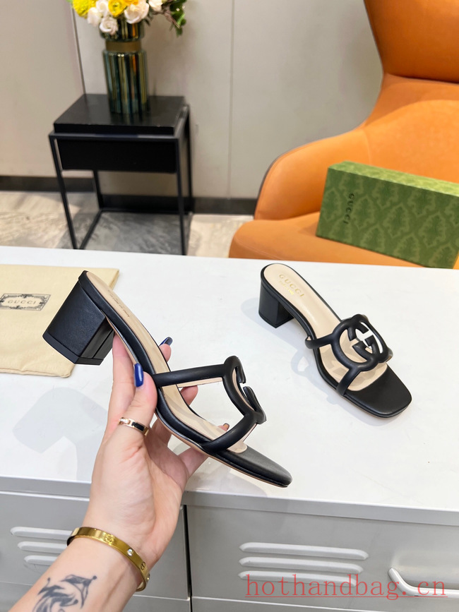 Gucci WOMENS INTERLOCKING G CUT-OUT SANDAL 93590-6 Gucci WOMENS INTERLOCKING G CUT-OUT SANDAL 93590-6