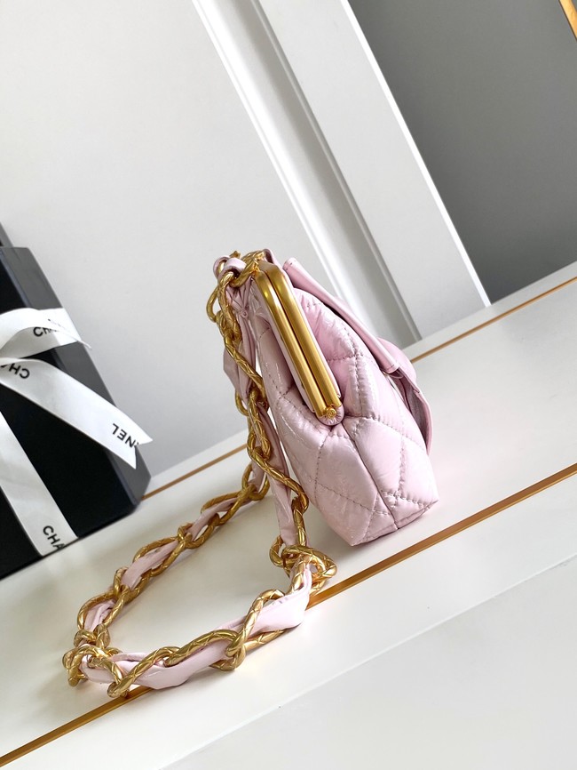 Chanel 24A CLUTCH WITH CHAIN AP4027 pink