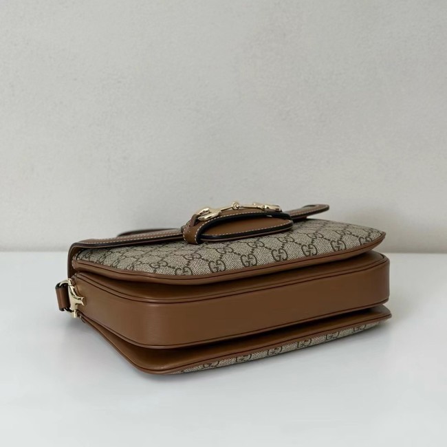 GUCCI HORSEBIT 1955 SOFT MEDIUM SHOULDER BAG 815178 brown