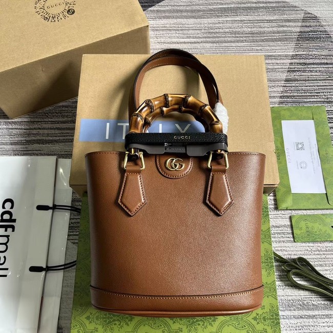 GUCCI GG MARMONT SMALL SHOULDER BAG 750396 BROWN
