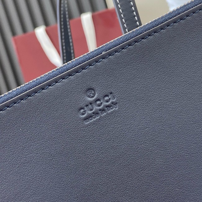 GUCCI TOTISSIMA MEDIUM REVERSIBLE TOTE 820481 Dark blue denim