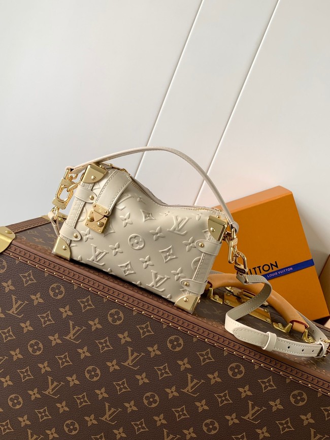 Louis Vuitton Monogram Empreinte Side Trunk MM M25160 Chalk