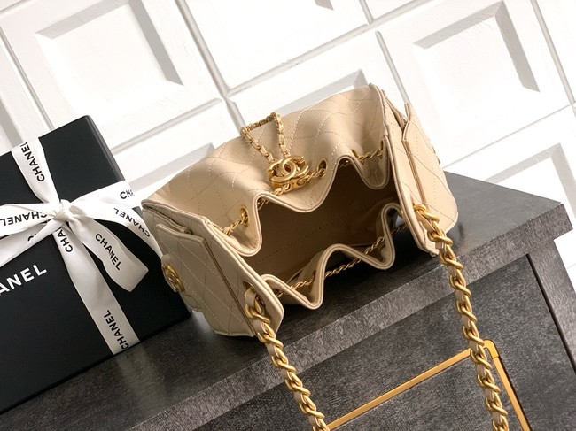 CHANEL 25 MINI HANDBAG AS5631 Apricot