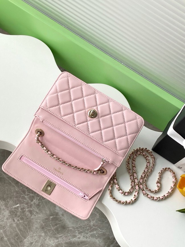 CHANEL Wallet On Chain AP4323 pink