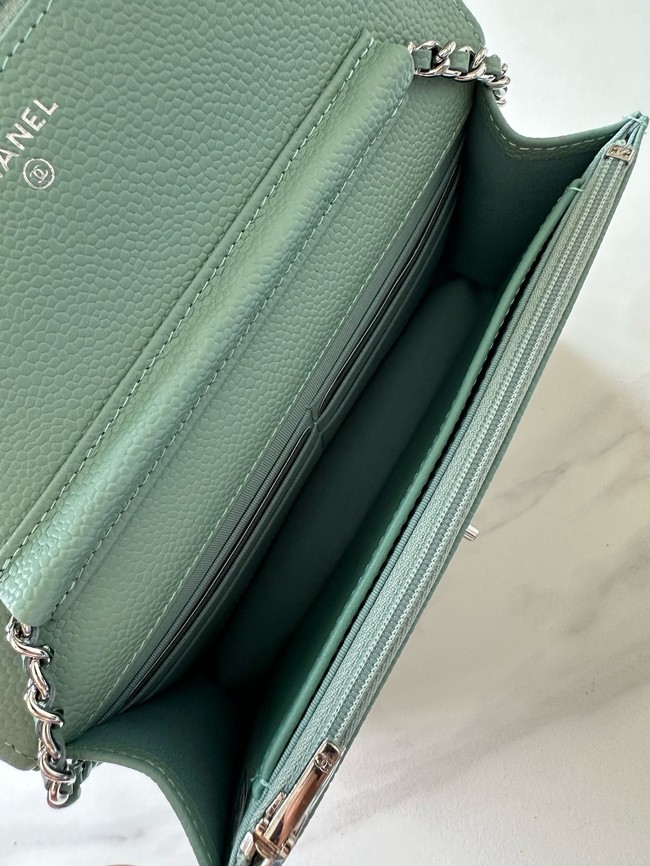 Chanel Classic Wallet On Chain Grained Calfskin AP4241-4