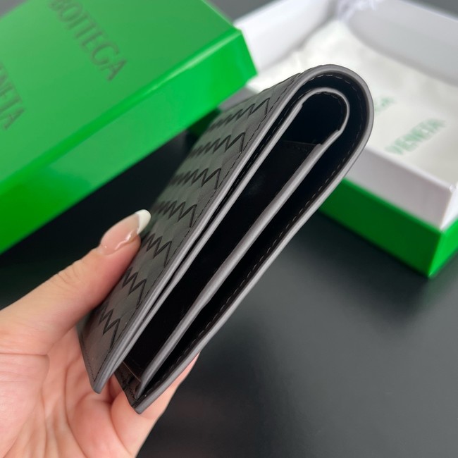 Bottega Veneta Intrecciato Bi-Fold Wallet With Coin Purse 749412 Fondant