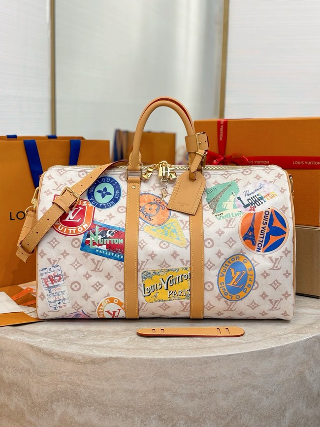 Louis Vuitton NEW Keepall Bandouliere 45 M14736 Monogram Dune
