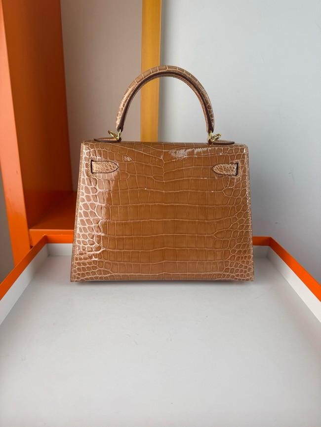 Hermes Kelly Shoulder Bags Nile crocodile leather KL3598-12