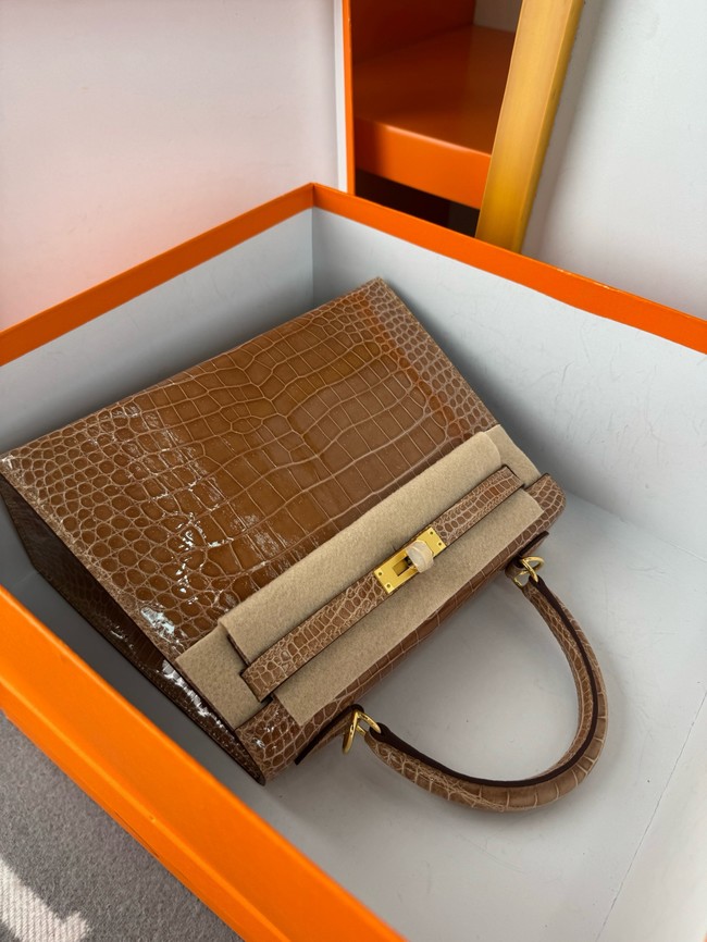 Hermes Kelly Shoulder Bags Nile crocodile leather KL3598-12