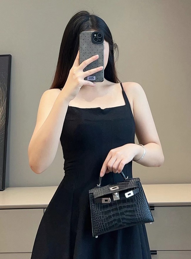 Hermes Kelly Shoulder Bags Nile crocodile leather KL2766-6