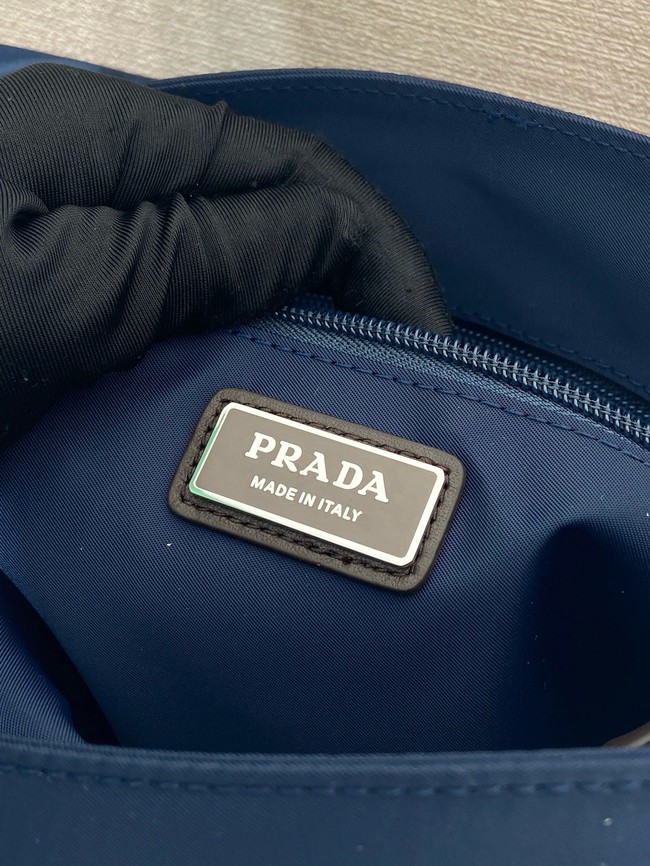 Prada Medium Re-Nylon and suede shoulder bag 2VD066 blue