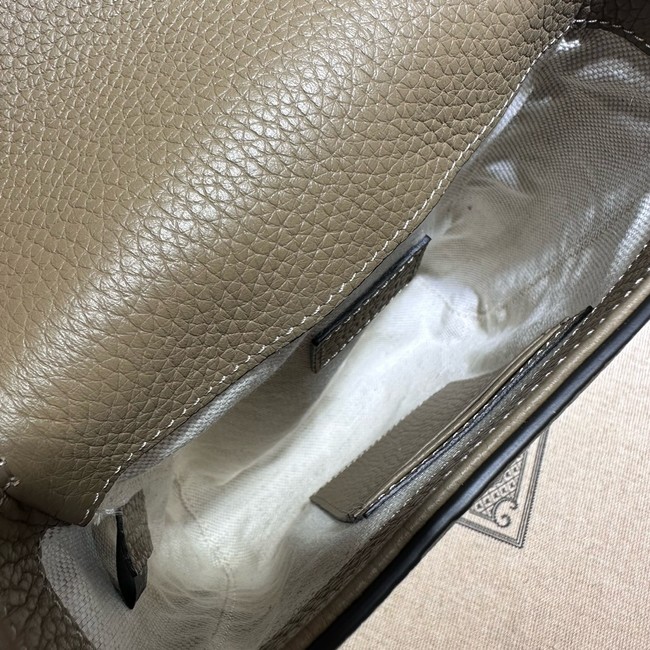 GUCCI GG Emblem mini crossbody bag 760235 gray
