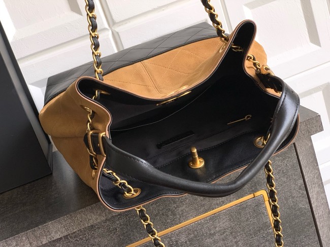 CHANEL Shopping Bag 99485 Black&brown