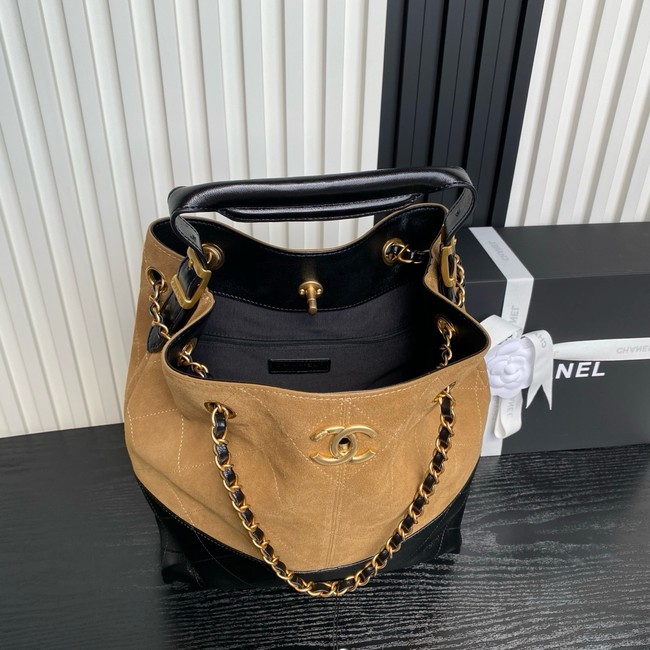 CHANEL Shopping Bag AS5636 Black&Brown
