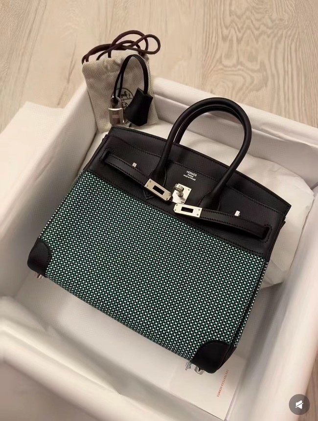 Hermes Birkin Bag togo Leather&Canvas 77886-2
