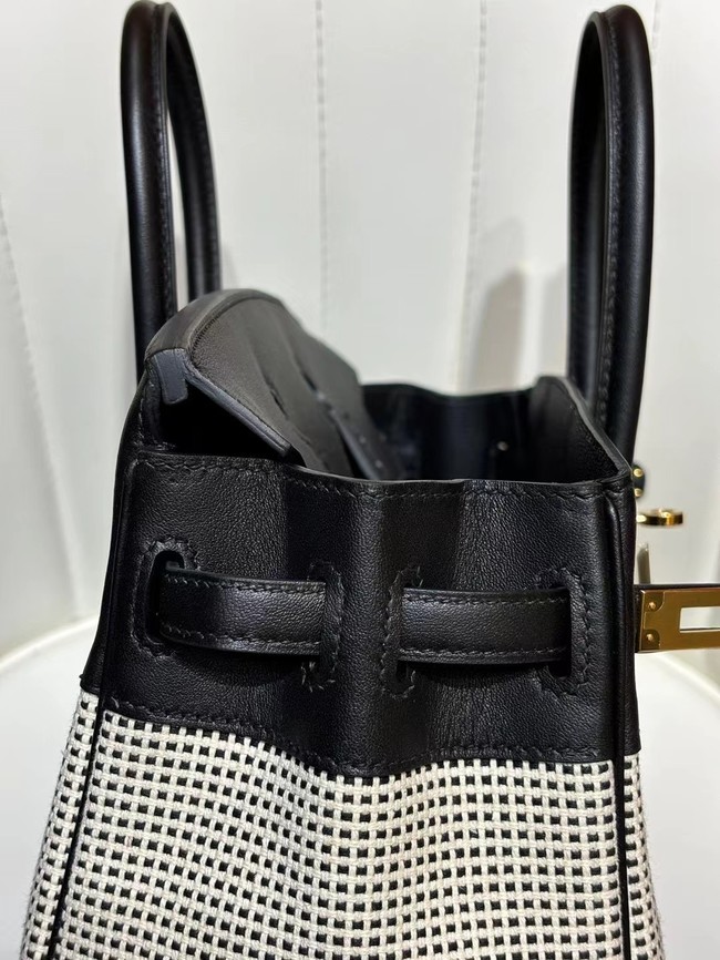 Hermes Birkin Bag togo Leather&Canvas 77886-3