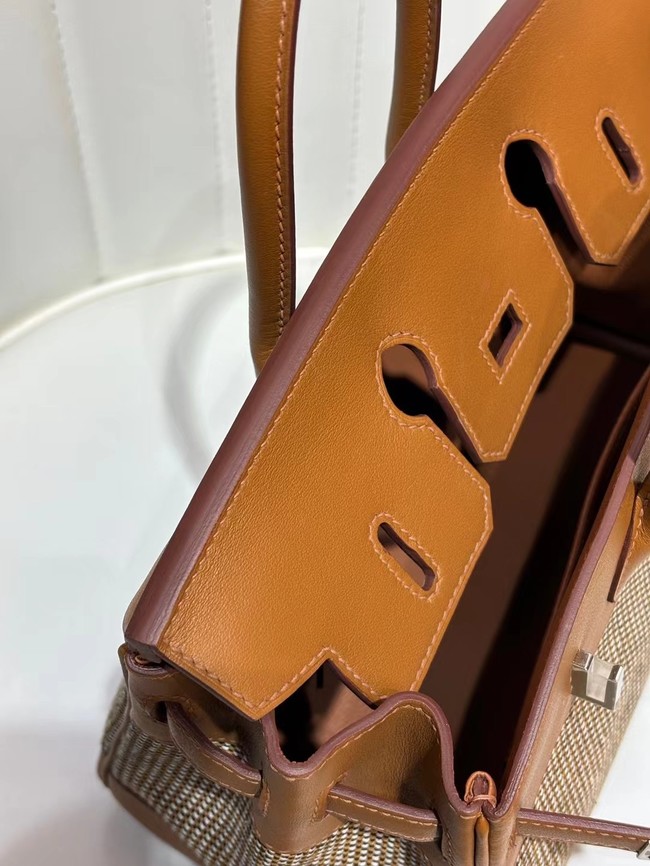 Hermes Birkin Bag togo Leather&Canvas 77886-4