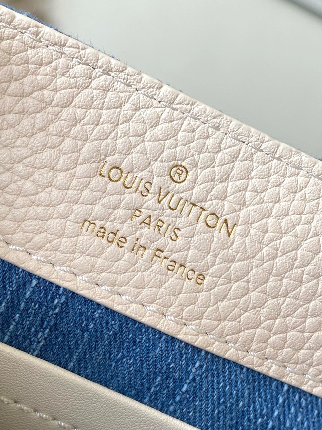 Louis Vuitton Capucines Mini M12938 white&Denim Blue