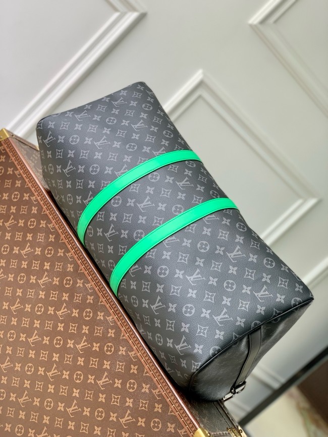 Louis Vuitton Keepall Bandouliere 55 M40605 black&green