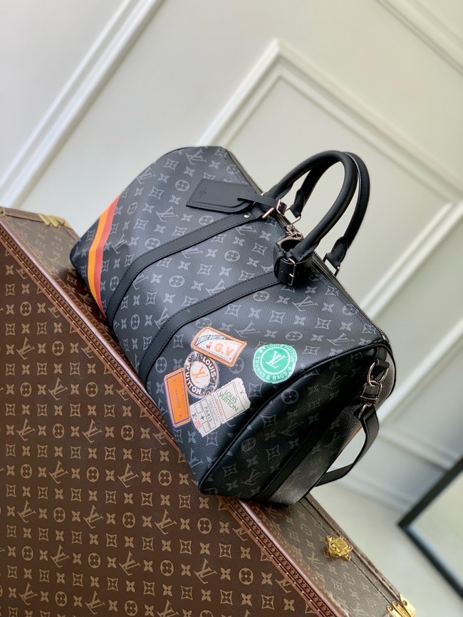 Louis Vuitton Keepall Bandouliere 45 M26435 black