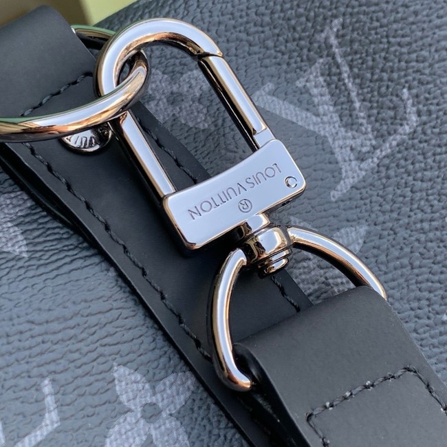 Louis Vuitton Keepall Bandouliere 55 M40605 black&blue