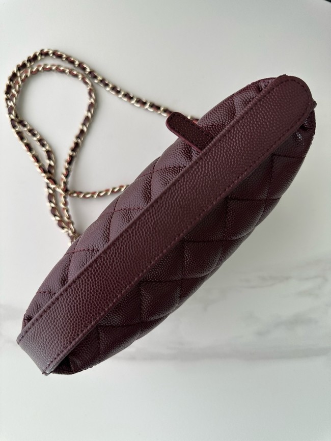 Chanel MINI Shoulder Bag Calfskin AS4386 burgundy