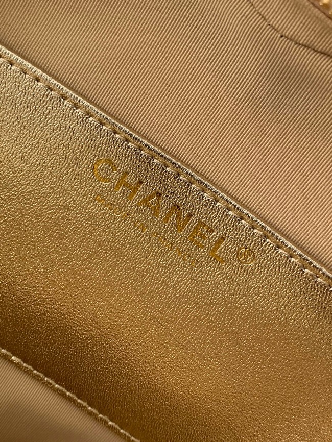 CHANEL Lambskin Heart Bag AS5764 Light gold