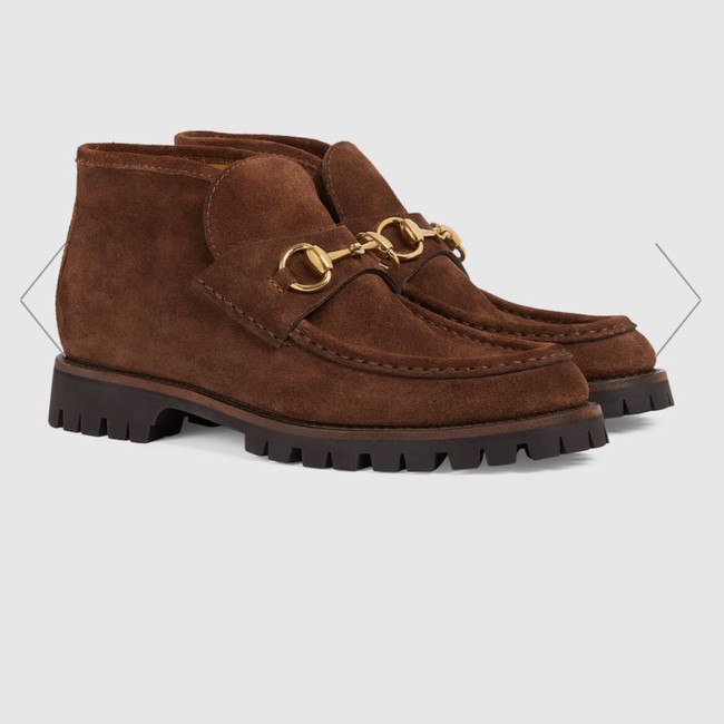 Gucci Womens Horsebit ankle boot 45020-2