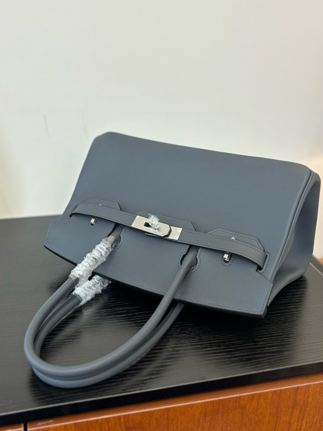 Hermes Birkin evercolor 66541 Steel gray