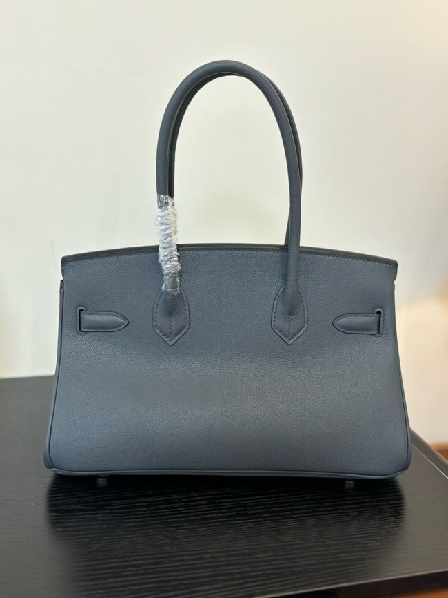 Hermes Birkin evercolor 66541 Steel gray