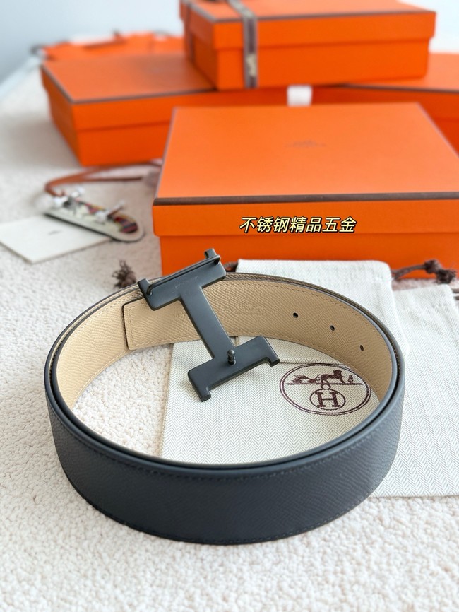 Hermes Epsom calfskin double-sided leather belt 65990