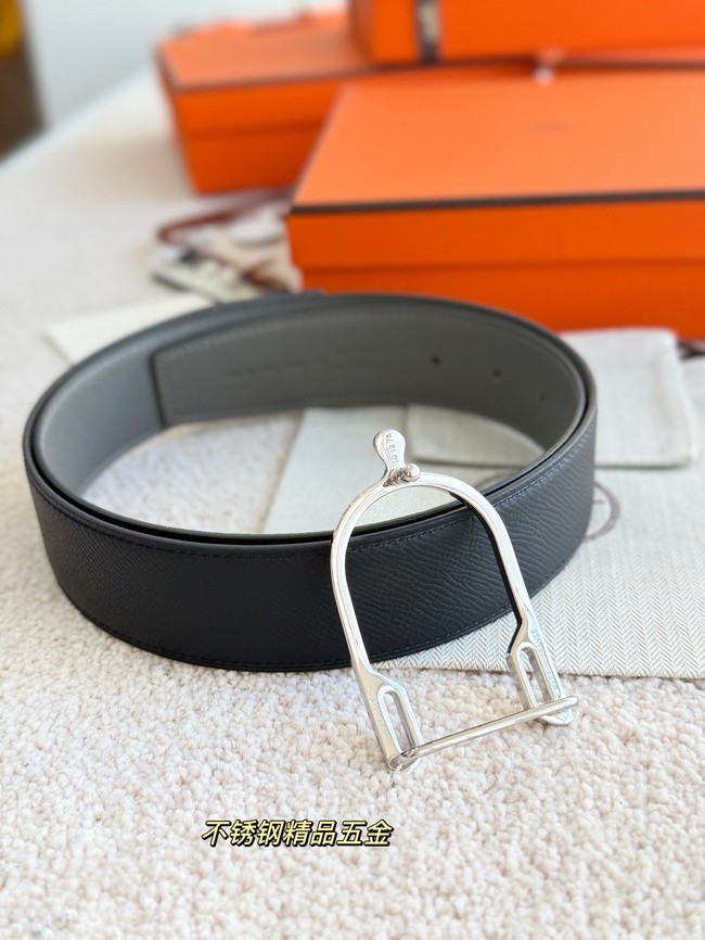 Hermes Epsom calfskin double-sided leather belt 66008